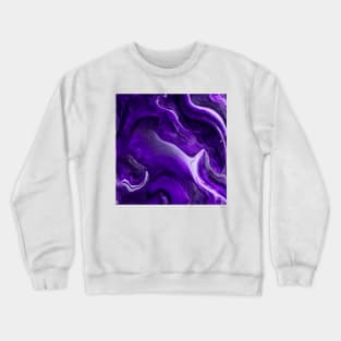 ELEGANT PURPLE LIQUID MARBLE DESIGN, IPHONE CASE AND MORE Crewneck Sweatshirt